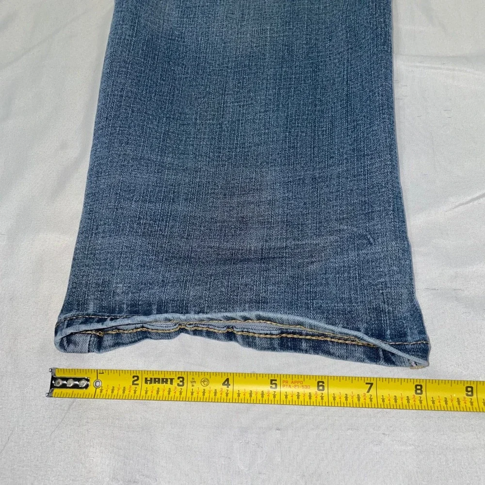 American Eagle Original Boot 360 Extreme Flex Jeans Blue Patch 33x32 Mens